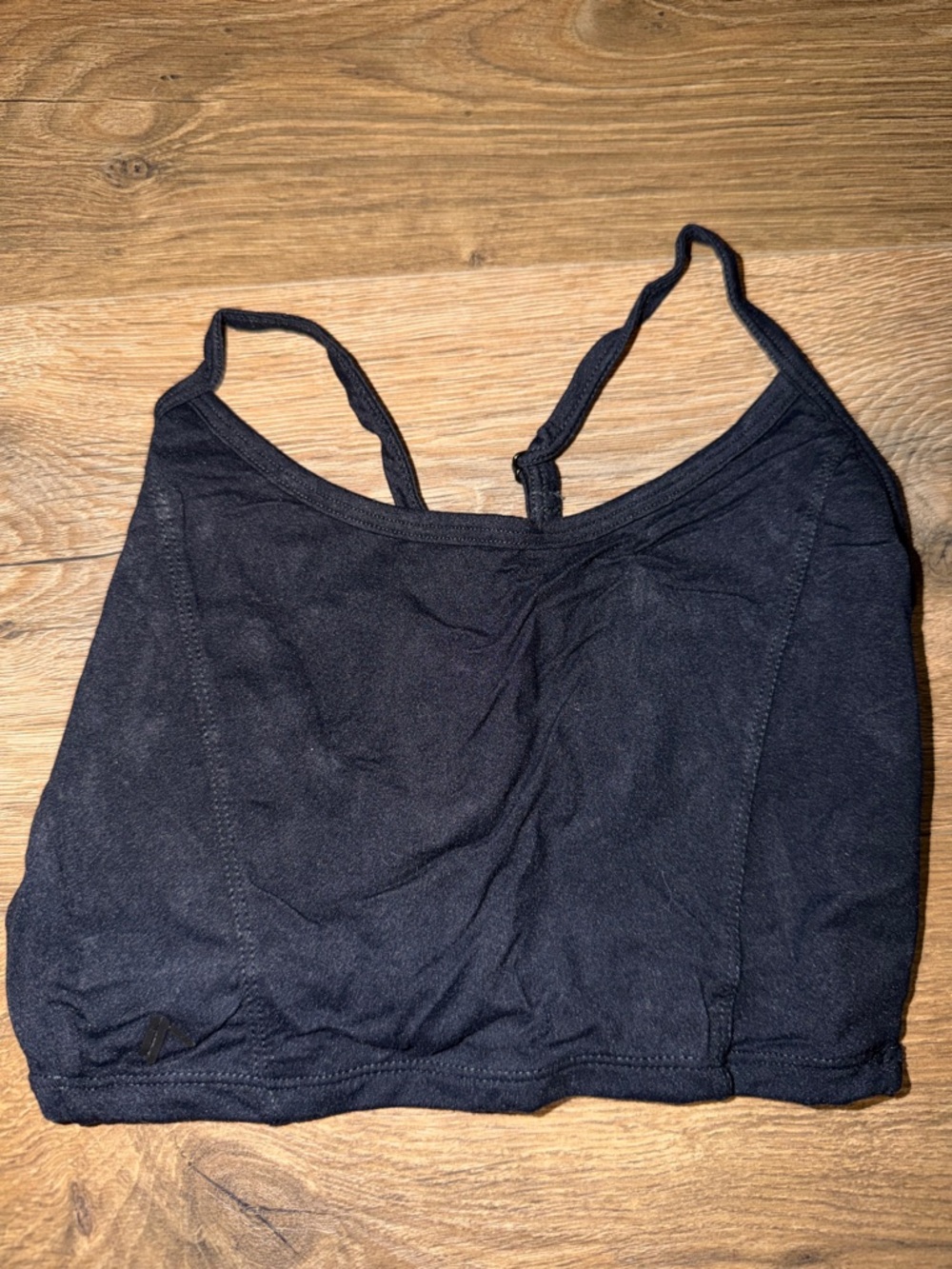 Alphalete Black Crop Cami Tank Top